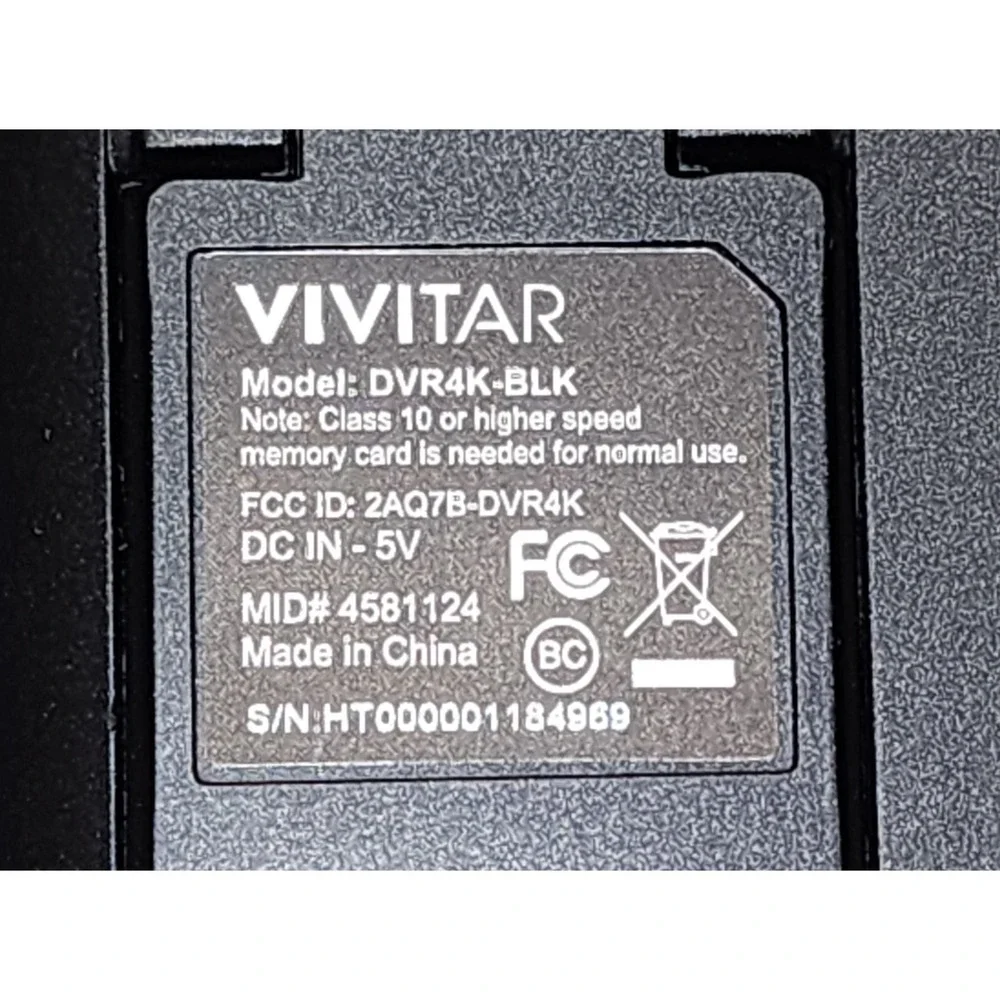 🔥Vivitar Black DVR4K IPS 3